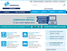 Tablet Screenshot of compagas.com.br